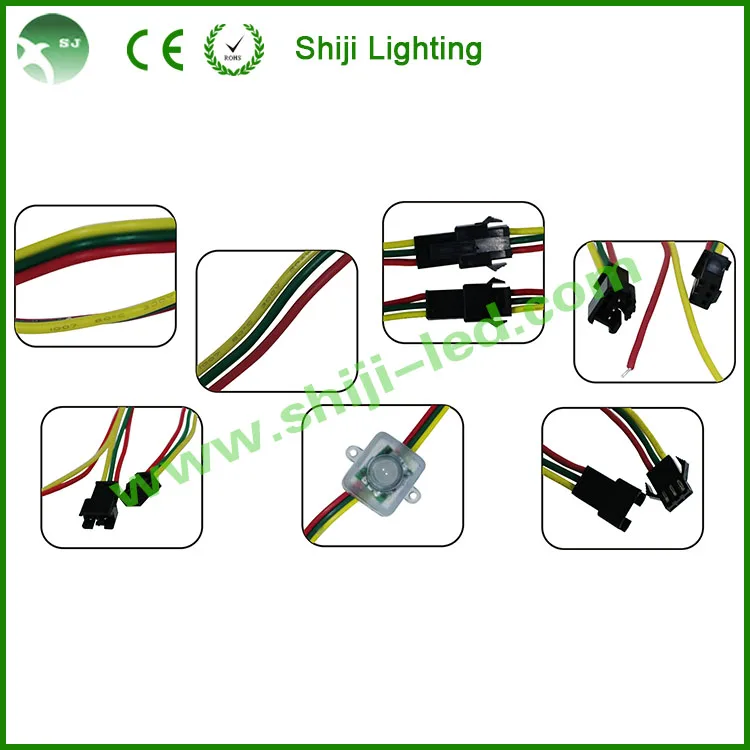 Wholesale Led Pixel String Light RGB full color programmable DC5V LED Modul ws2811 12mm waterproof pixel square