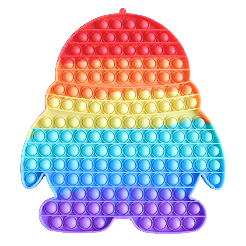 Giant Jumbo Pop Fidget Itting Toys Rainbow Big Size Butterfly for Kids 24 Designs 30cm Unisex Silicone Push Pop Ball Custom Logo