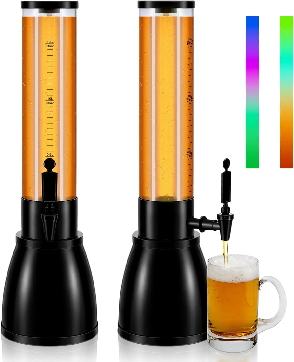 Wholesale Popular  Buffet Beverage Dispenser with Ice Tube 3L Beer Tower Dispenser