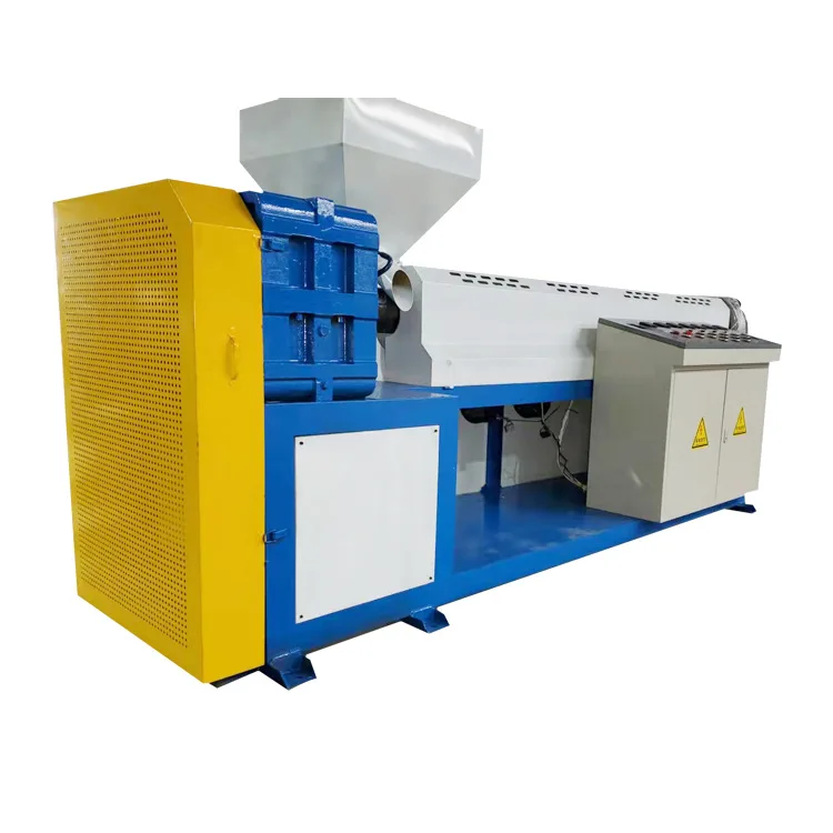 New design pp raffia plastic pellets extruding machine into pet yarn extruder with high quality