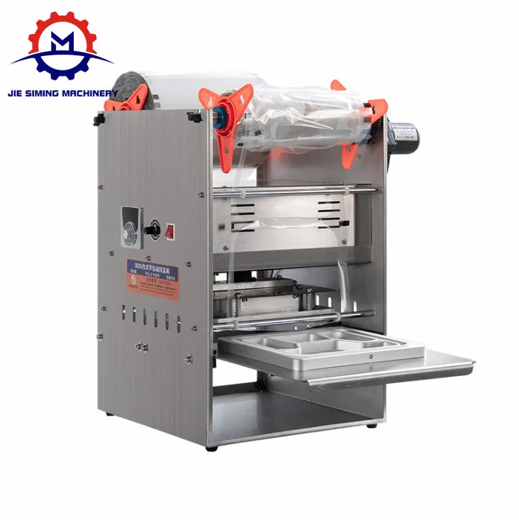 Easy operate small  plastic tray cup sealing machine with automatic heat sealing