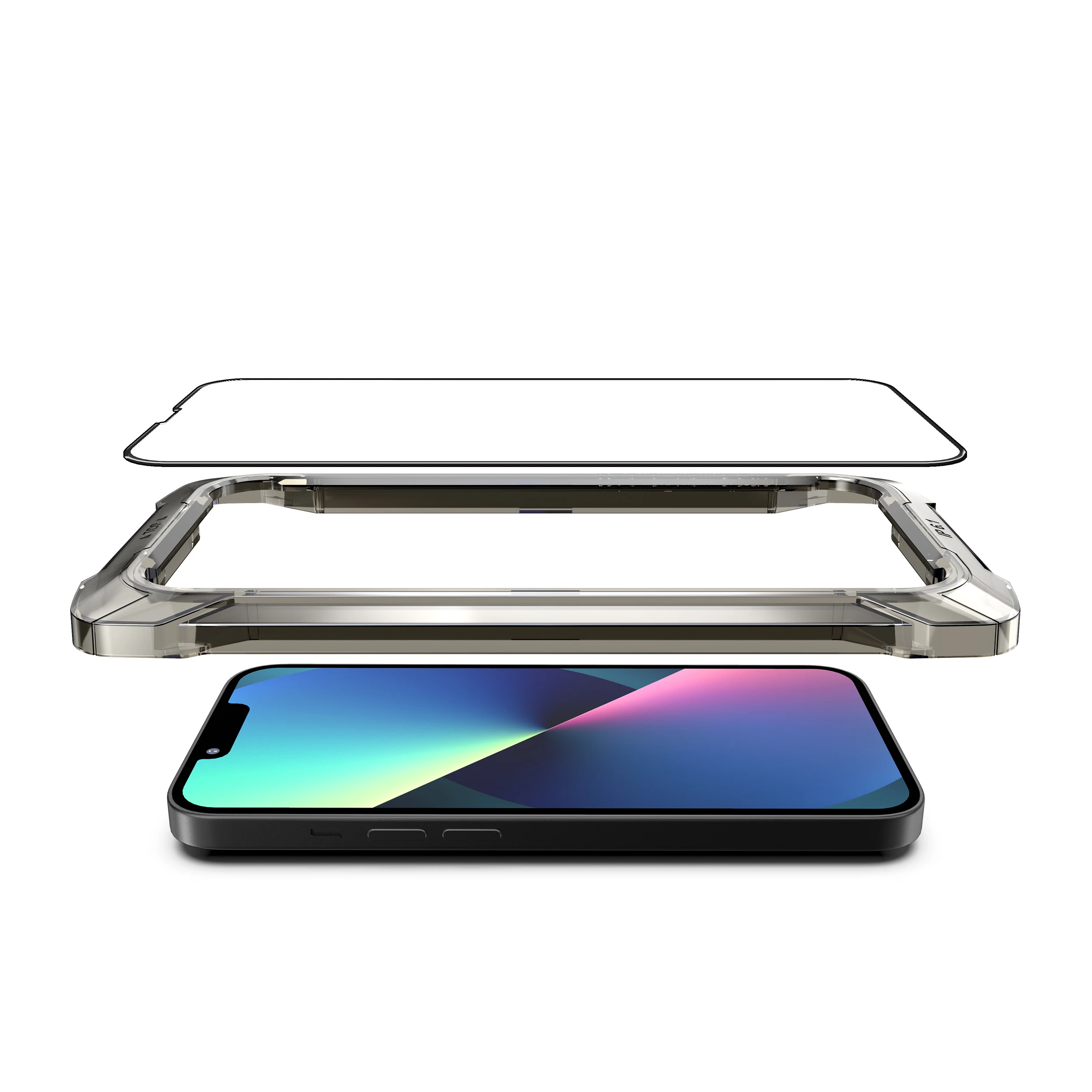 2.5d 3d 9d screen protector full glue for iphone 13 screen protector for iphone 12 pro max with alignment tray in Saudi Arabia