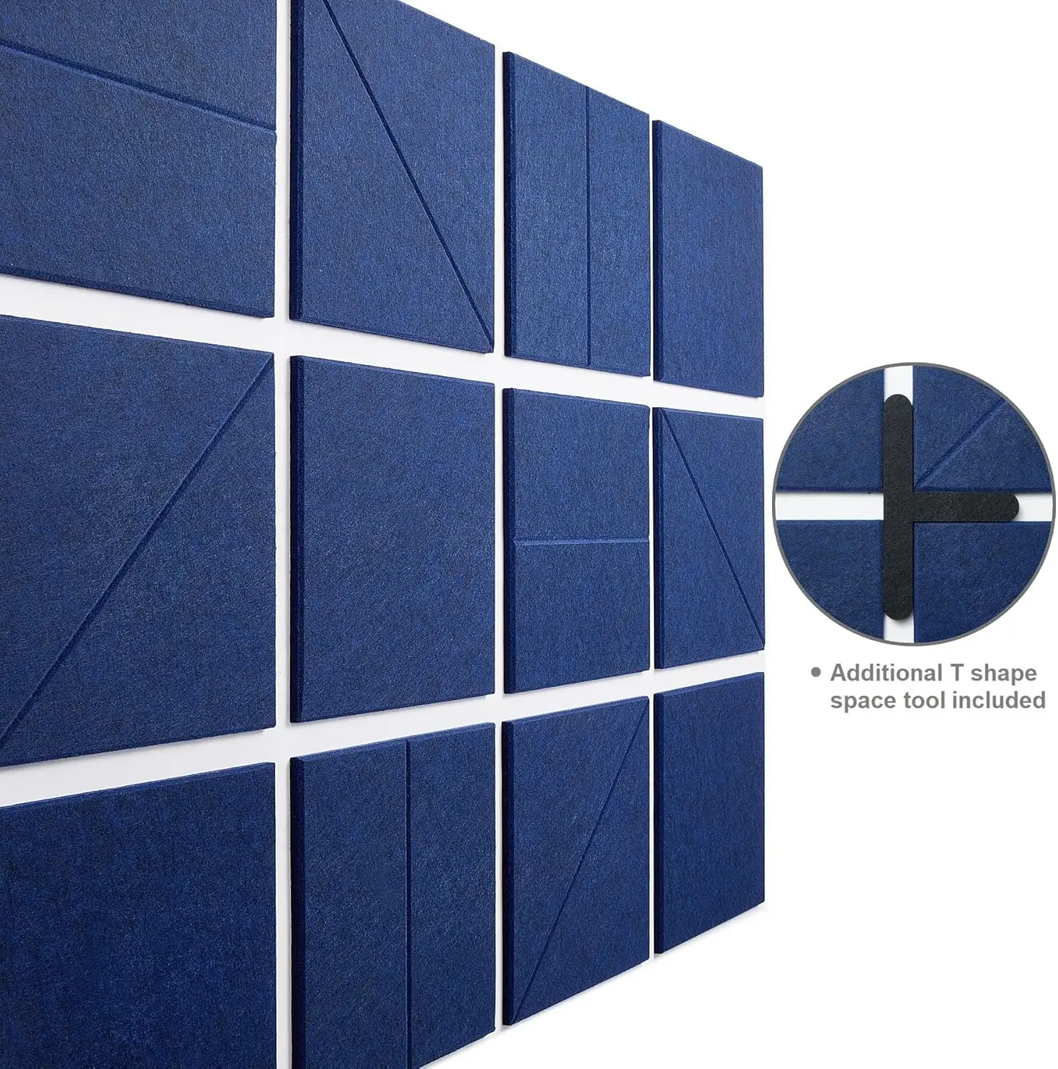 memo Felt Bulletin Board Wall Tiles decoration Large Cork notice Board 12 Pack Felt Pin Board for Home Office School