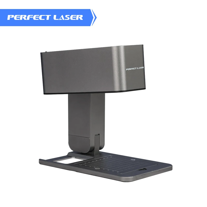Perfect Laser-Mini Desktop One-button Autofocus High Flexibility 5W Intelligent Foldable Laser Marking Machine for Stone,Plastic