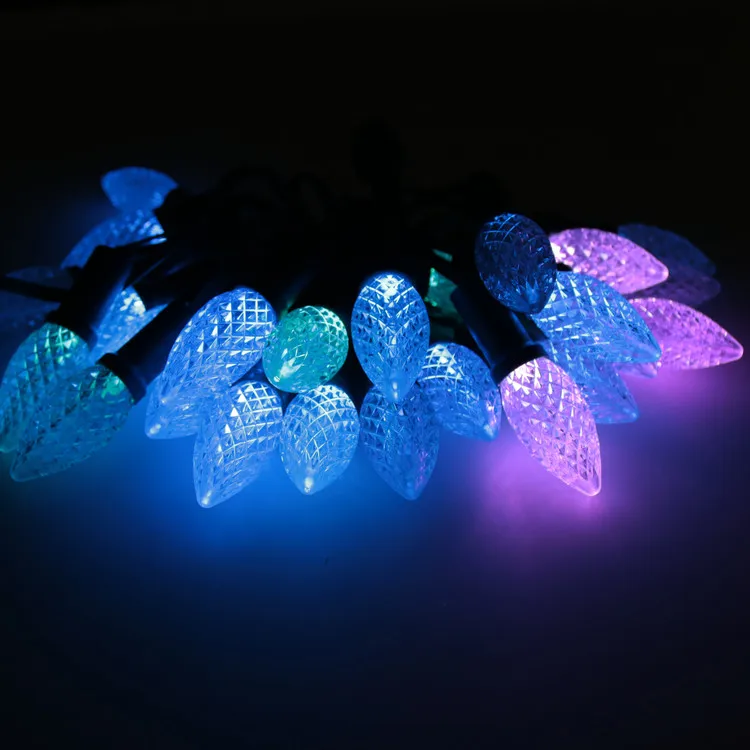 Assurance C9 12V Outdoor Smart Pixel ws2811 Chasing Rgb Ip67 Led Christmas Lights outdoor led christmas lights