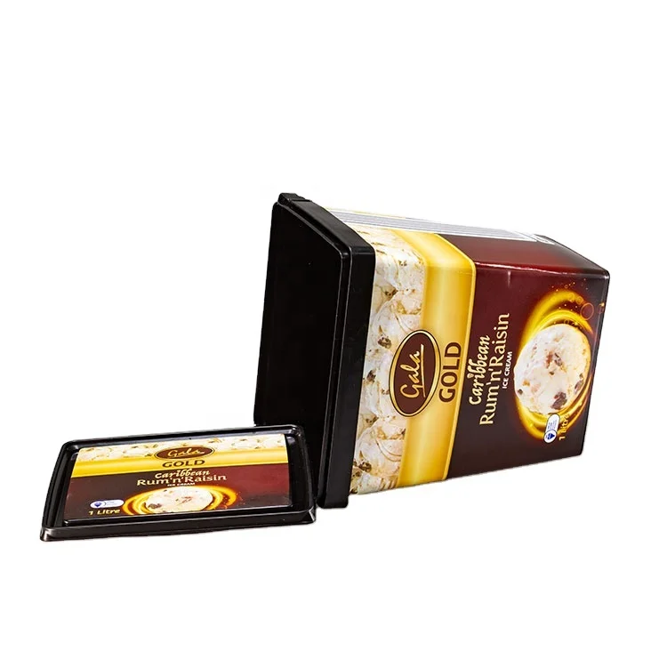 Factory Price Ice Cream Bucket with Lid PP Disposable IML Custom Logo