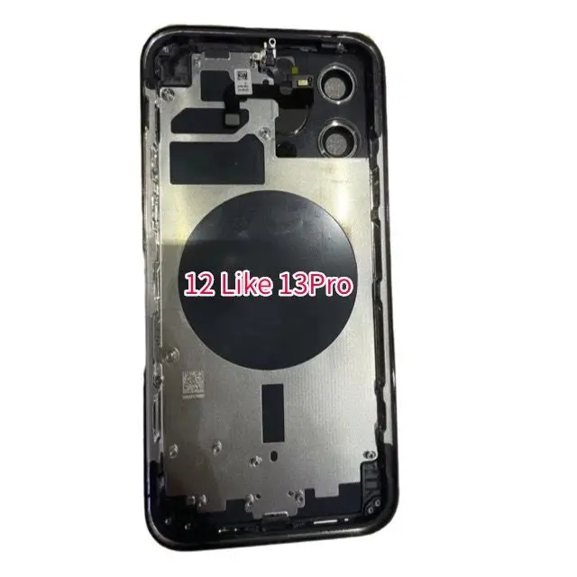 `DIY Housing X Like 13Pro Battery Cover, XR Like 13 Pro back Cover, XSmax into 13Promax Housing.With Logo With Gift