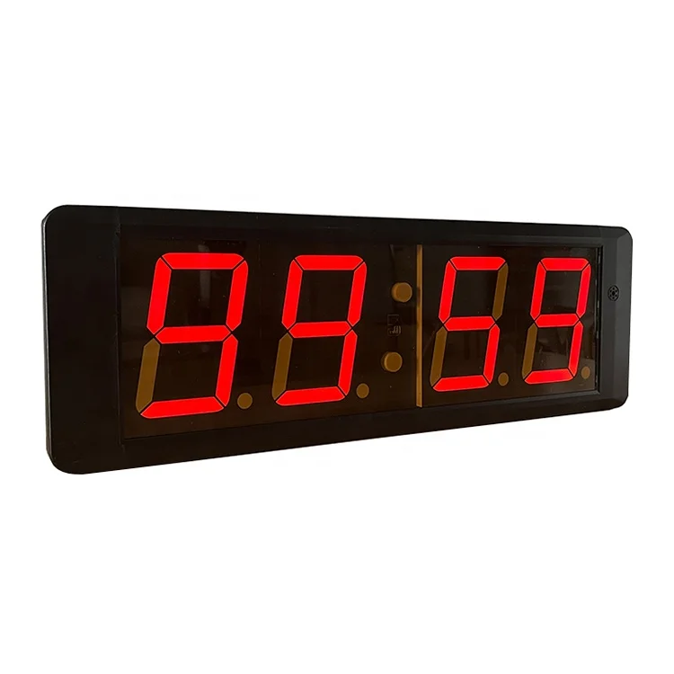 Large LED Clock Interval Timer Electric Timer Clocks Portable Gym Workout Timer Counter