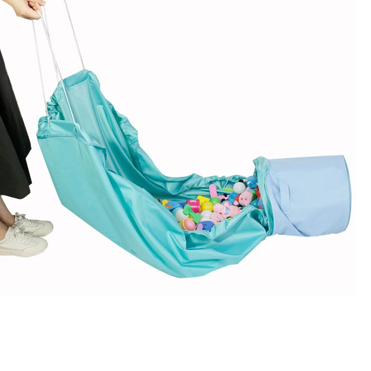 Portable container for storing kids toys picnic camping mattress children play mat and toy organizer storage bag