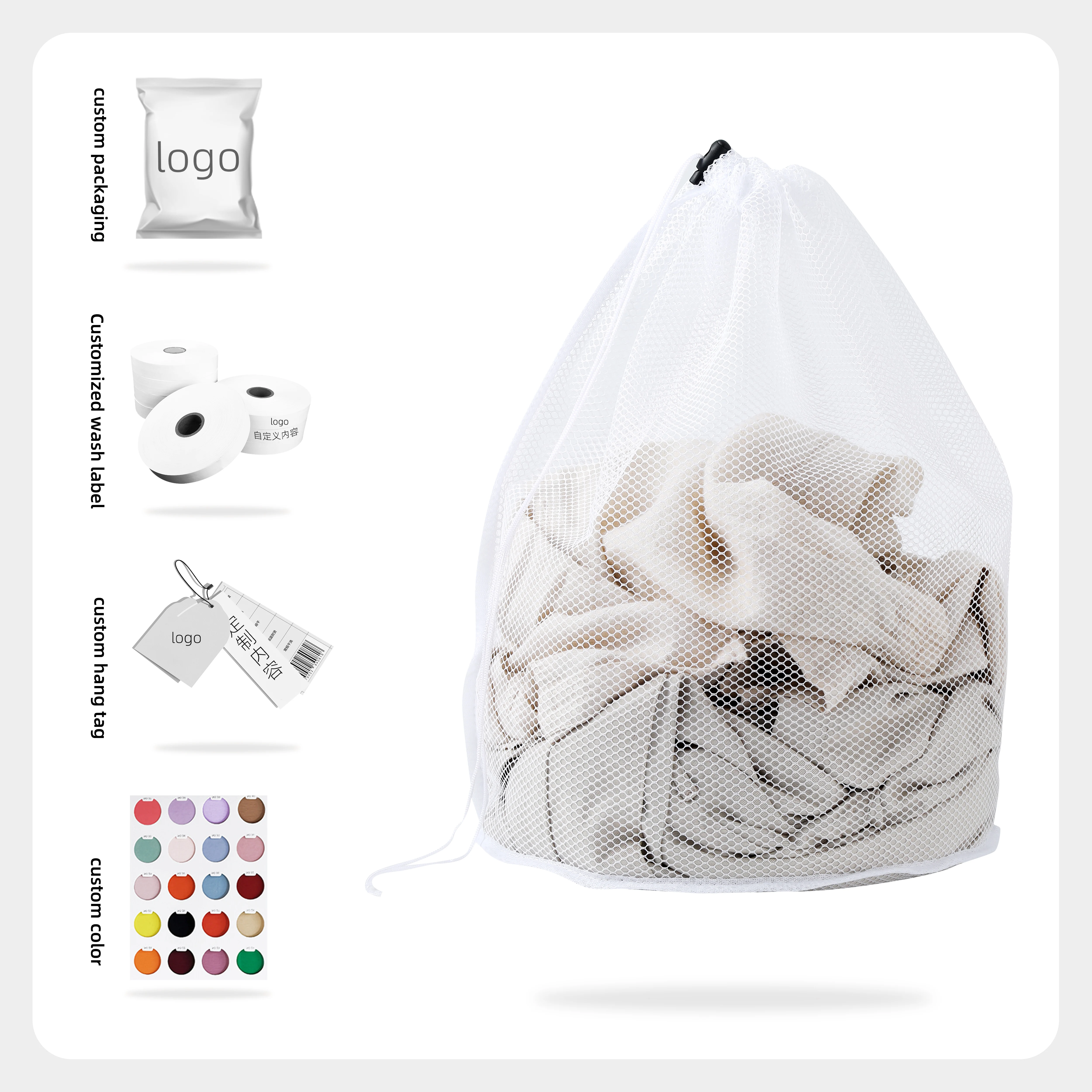 Custom laundry bag with logo custom size drawstring laundry bag thickened laundry bag factory manufacturer