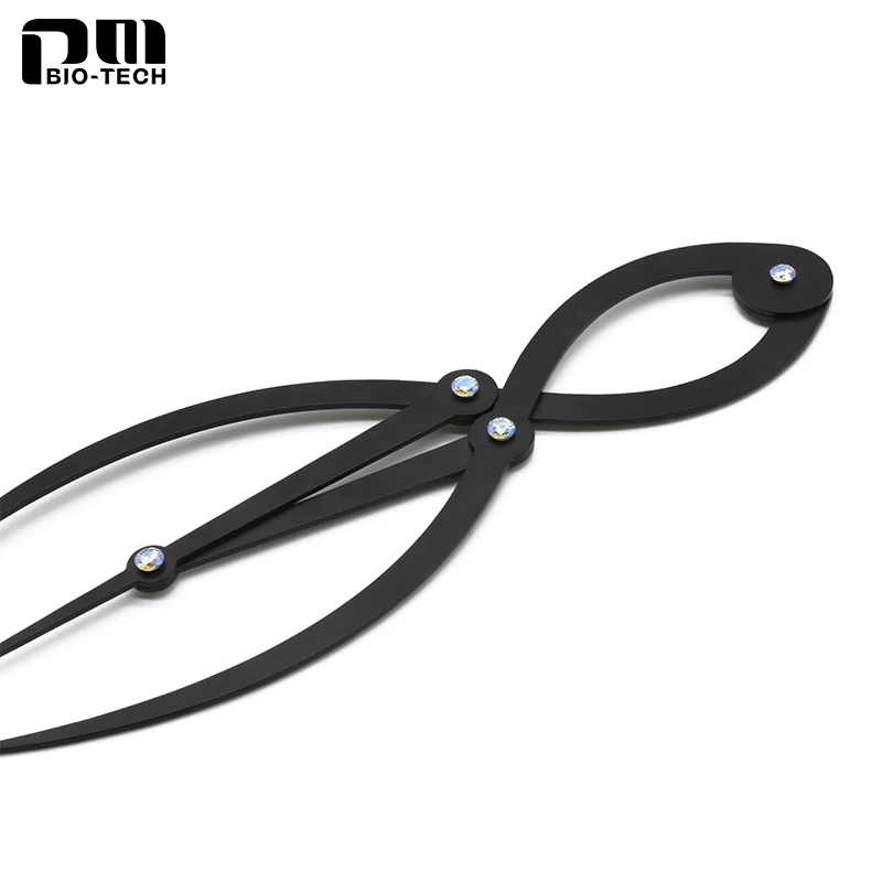 Золотистый компас из нержавеющей стали для бровей, среднее соотношение, Трехточечное позиционирование, балансировочный штангенциркуль, макияж, татуировка