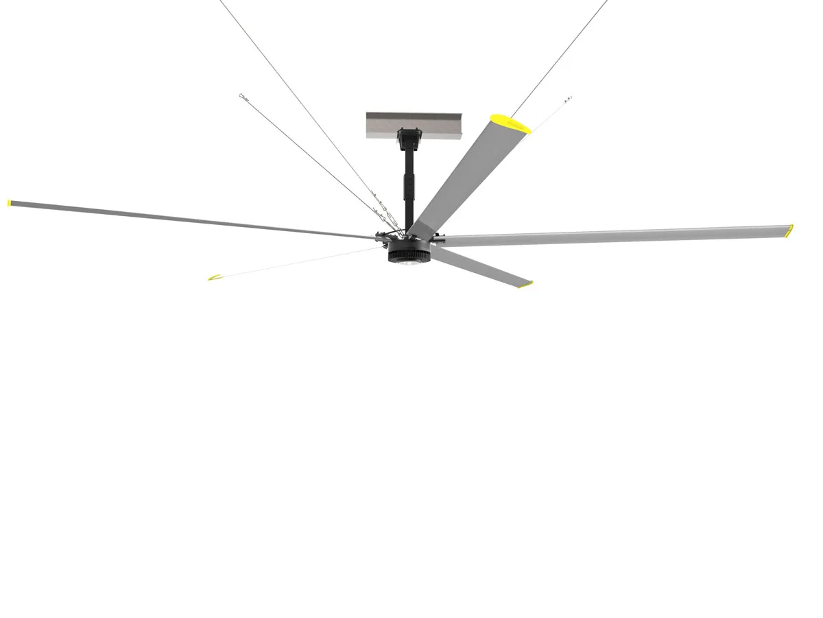 
7.3M HVLS industrial PMSM motor commercial ceiling fan 