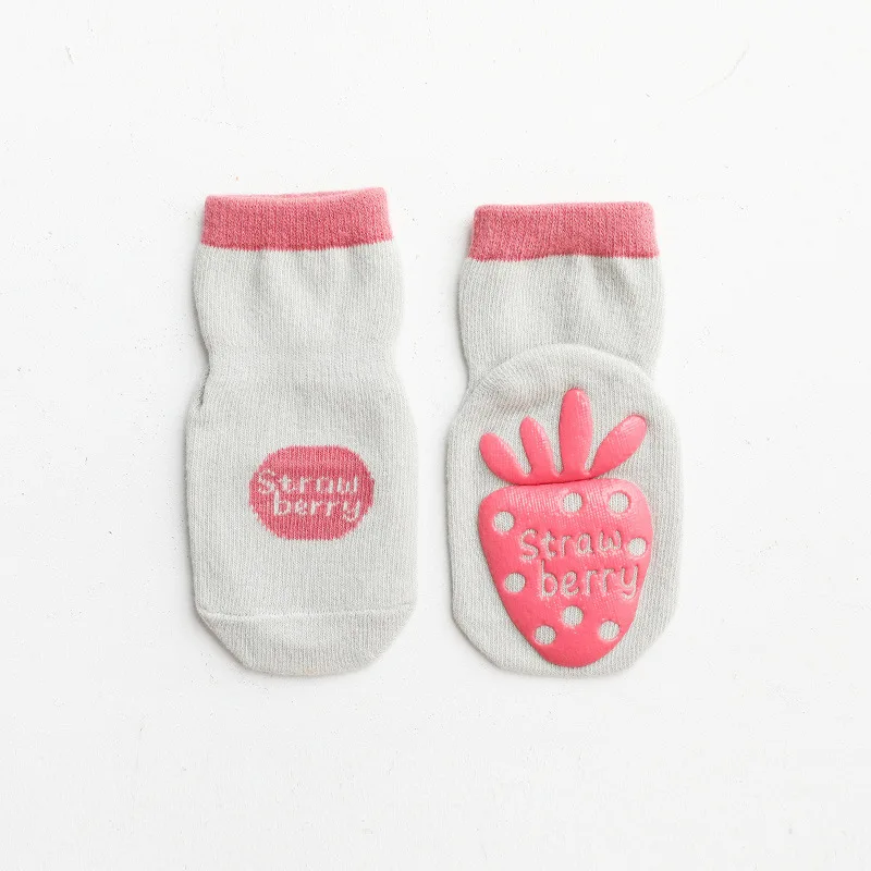 Factory Supply  Spring and Autumn New Children Floor Ankle Socks Glue Baby Non-Slip Pure Cotton Socks