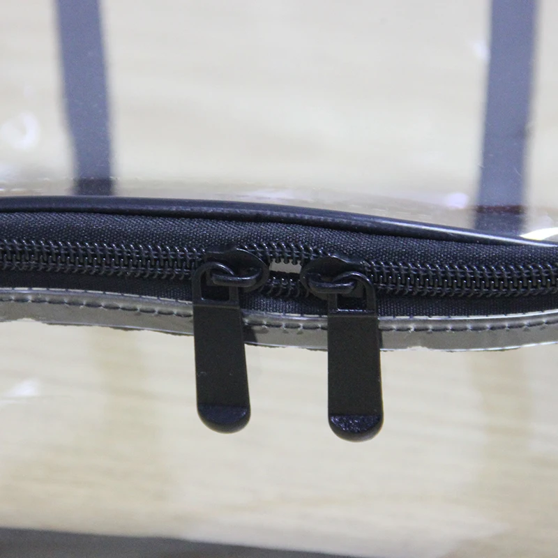 Custom Logo Printed Organizer Gift Toiletry Plastic Zipper Storage PVC Travel Cosmetic Makeup Bag