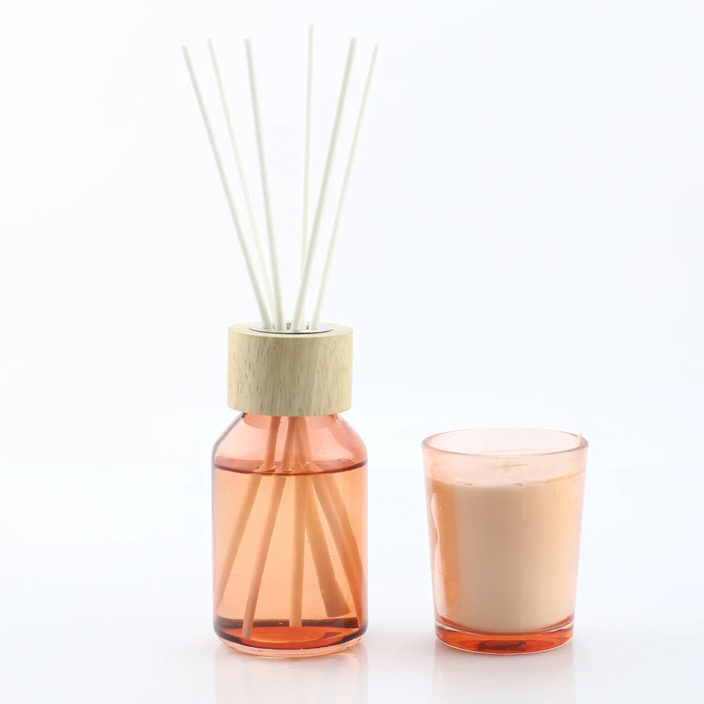 Wholesale OEM Custom Home Fragrance Decorative Wax Candles Scented Candle Aroma Reed Diffuser Gift Set Gift Packaging Souvenir