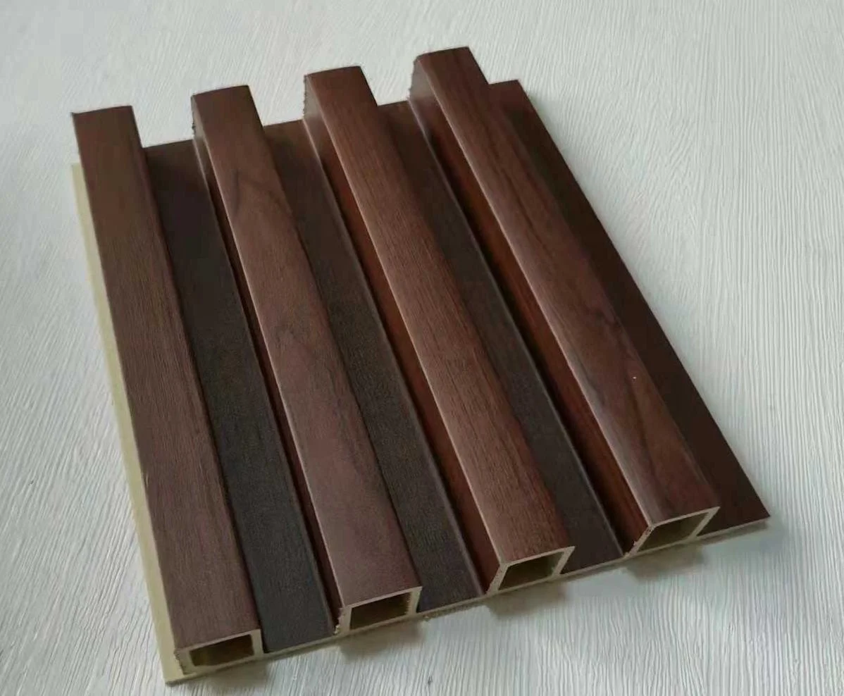 WPC material decorative with water proof auto-locking panel de pared interior