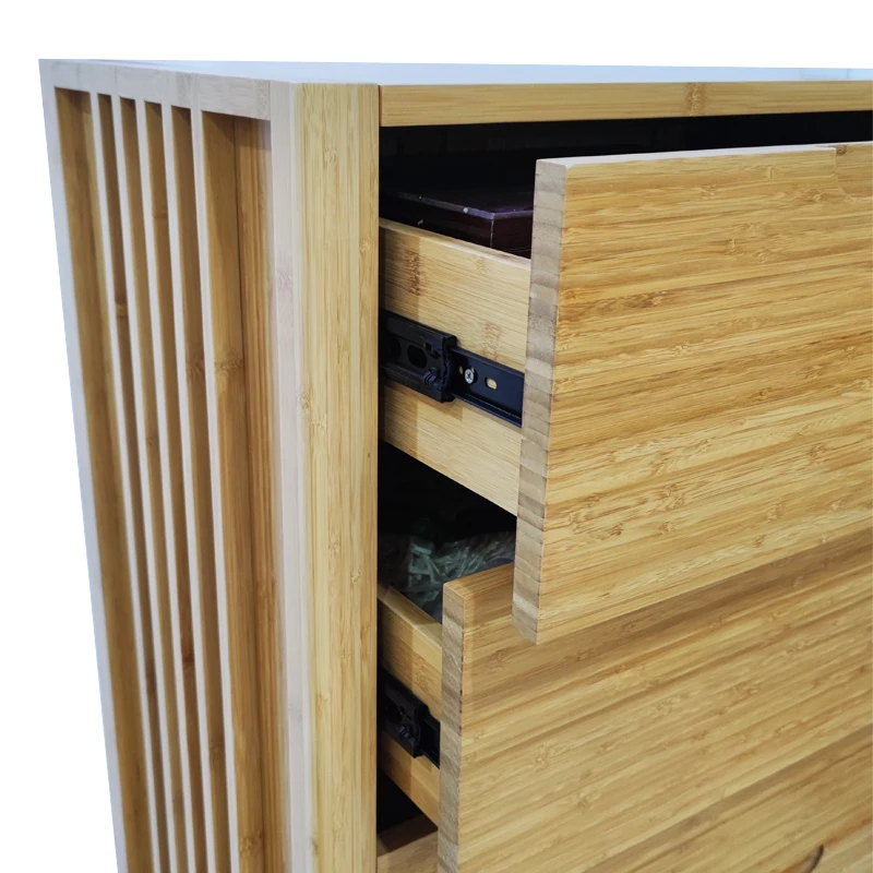 Chest of drawers 2021 Living room simple and creative natural wood tea cabinet Chinese style Tea side cabinet