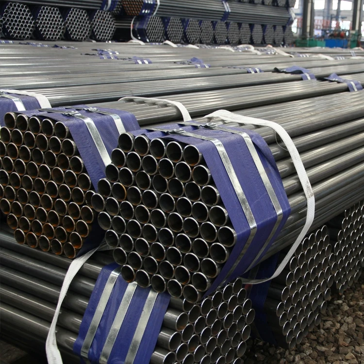 Material Price List Mild Carbon Steel Straight ERW Welded Black Steel Round Pipe