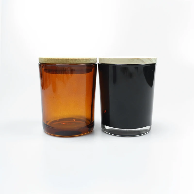 Factory Custom Printed Cylinder Grey Cement Candle Jar Concrete Storage Containers glass 100ml 4oz printing