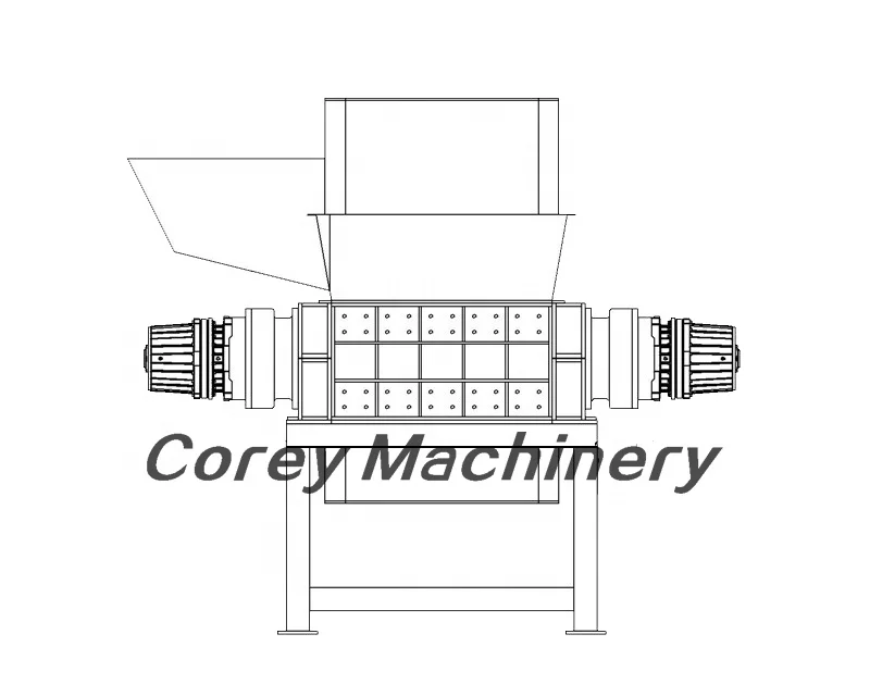 New upgraded products Automatic Tire Recycling Crumb Rubber Machine Tire shredder waste tyre shredder in Rubber recycling plant