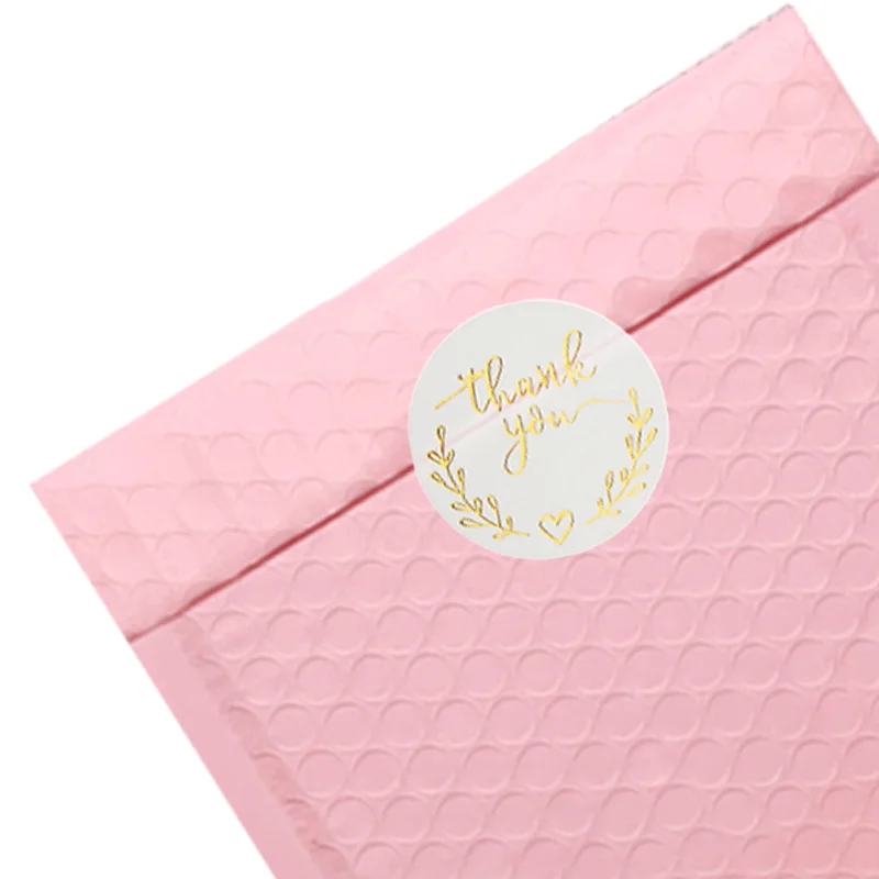 
Custom Design Envelopes Padded Bubble Mailing Bags Rose Gold Poly Mailers Bubble Mailers Logo 