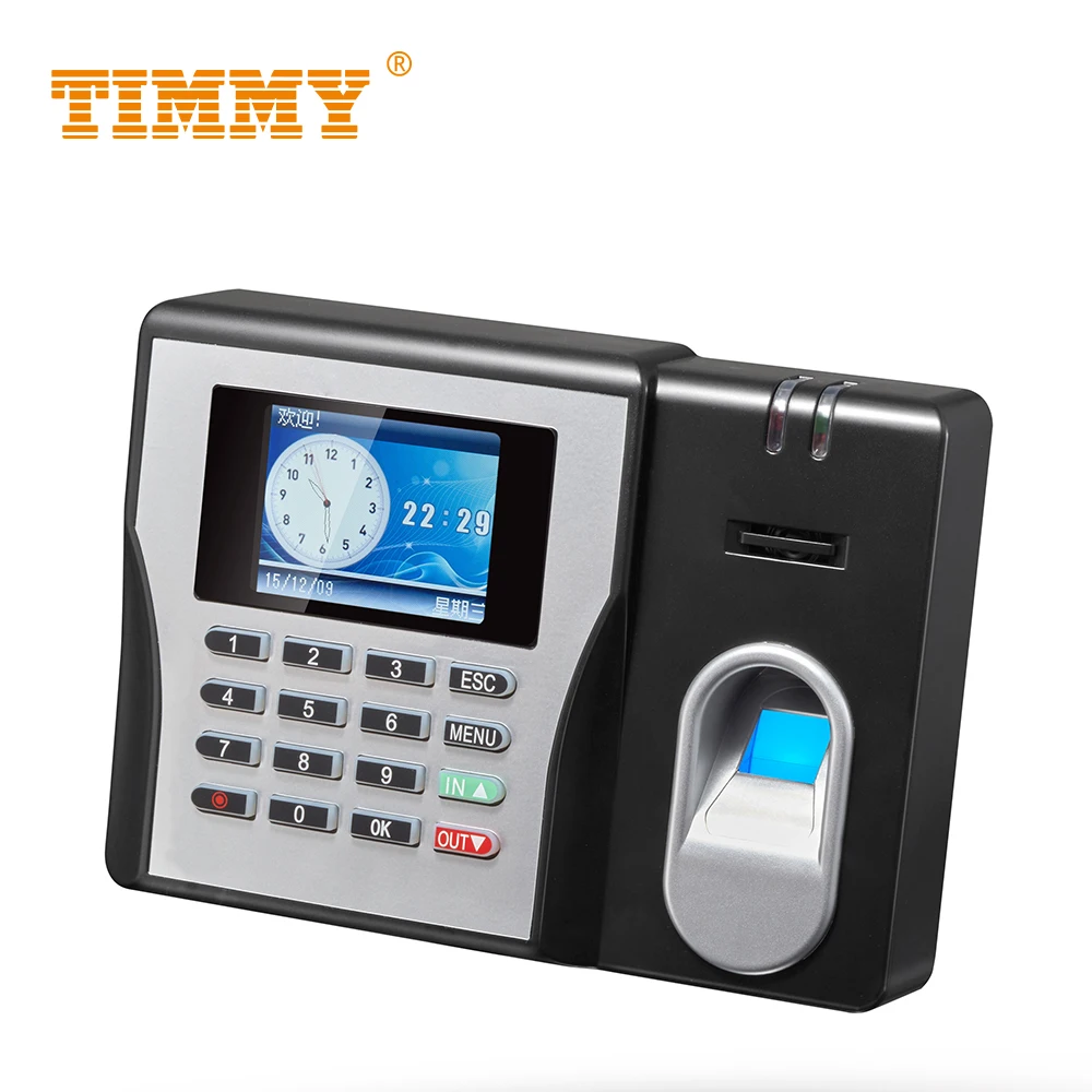 Timy Attendance Machine Print Biometric Time Recording Biometric Fingerprint Time Recording of Id Prs Finger with Sim Card