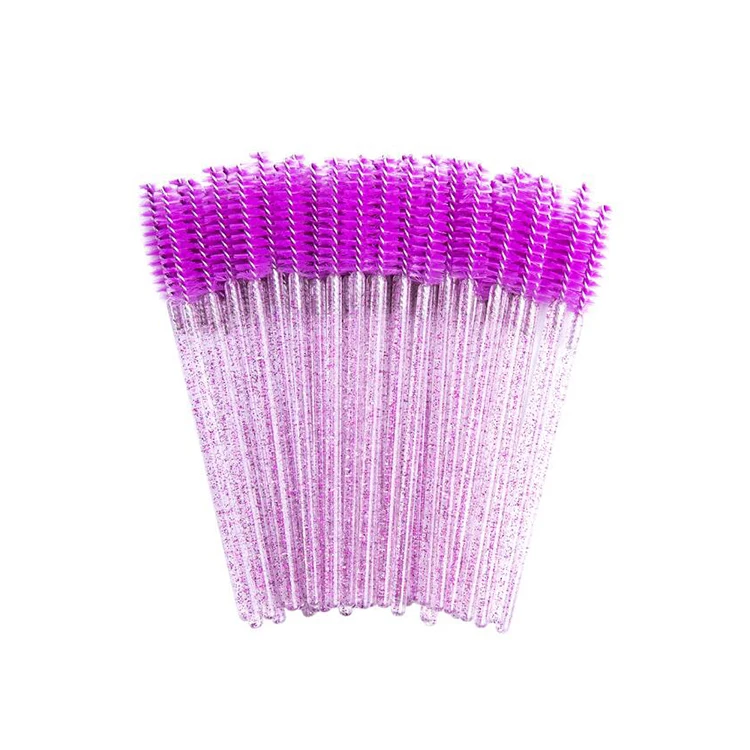 
Low Price Colorful Disposable Crystal Eyelash Brush Makeup Tools Applicator 