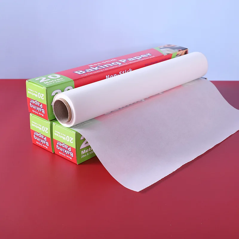 Greaseproof Cheap Cake Silicon Based Jumbo Food Supertouch Bake Paper Roll 40x100cm in Platt