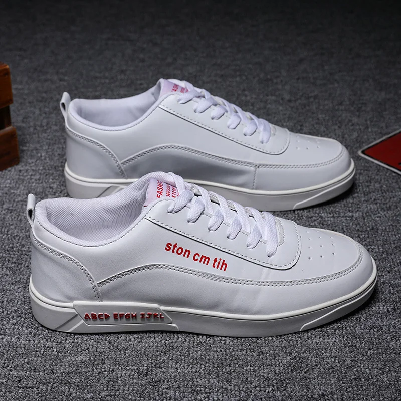 HN6090  Fashion Rubber Outsole Sports Running Shoes Flat Men Sneakers white shoes