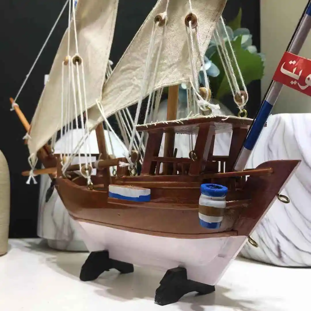 Новый стиль, высокое качество, красивый деревянный Dhow с сувенирным подарком