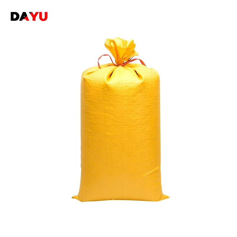 China Supplier Customized PP Plastic Blue red yellow Color Woven Bags