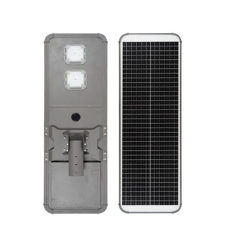 New Product Aluminum Outdoor Rainproof Ip66 80W 100W High Lumen All In One Solar Road Lamp
