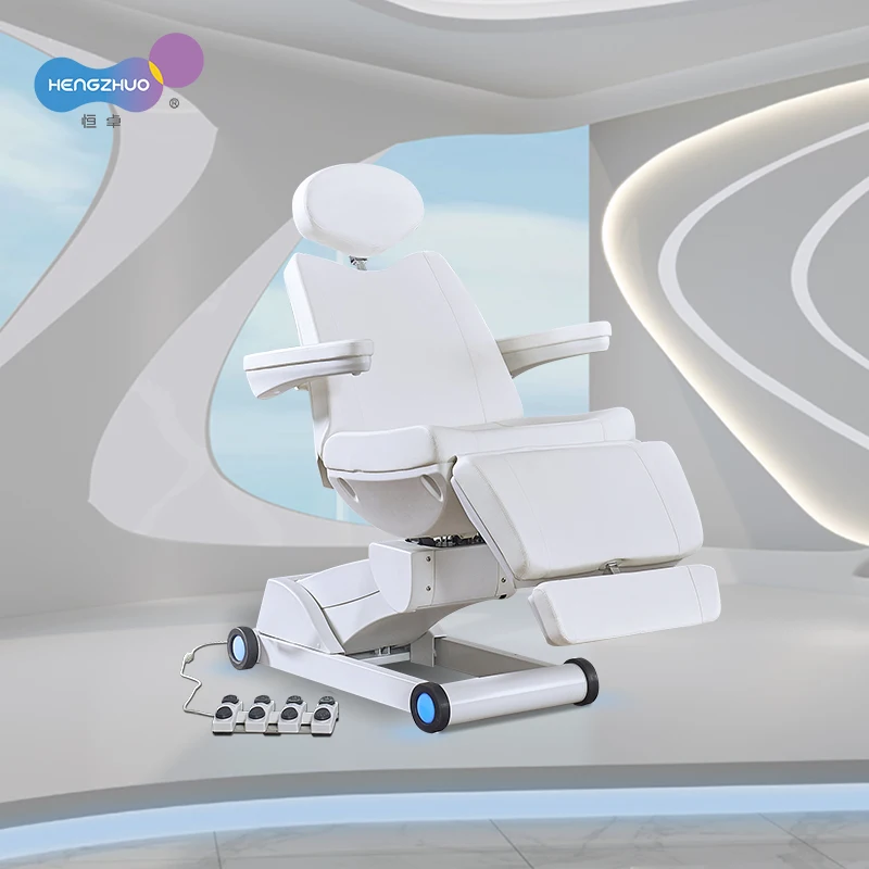 Electric Portable 4 motor Beauty Bed Cosmetic Spa Deluxe Hydraulic Clinic Facial Massage Bed for Sale