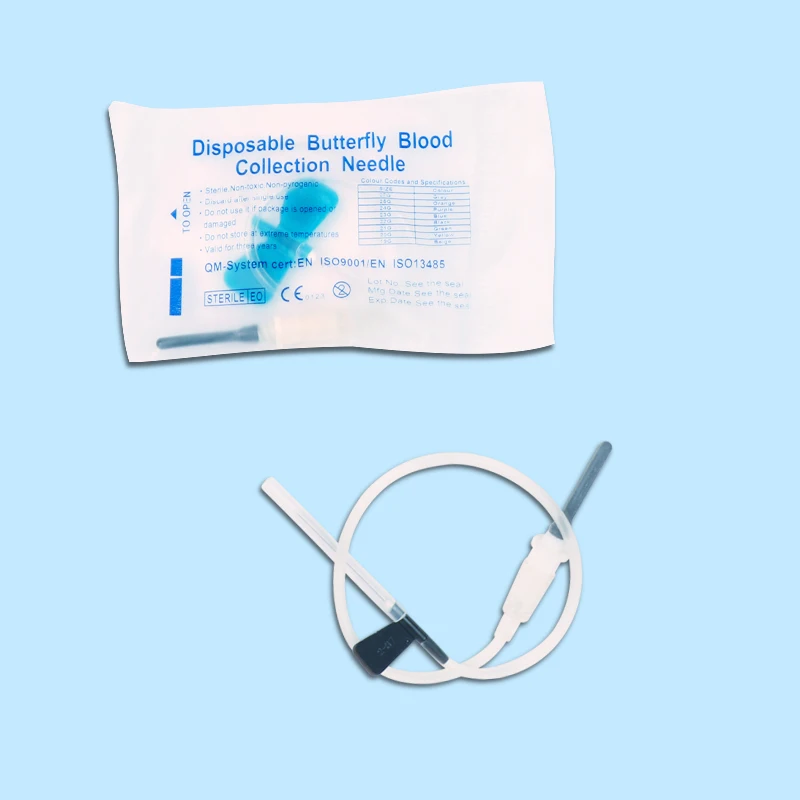 18g 19g 20g 21g 22g 23g 24g 30g Medical Safety Butterfly Needle for Blood Collection