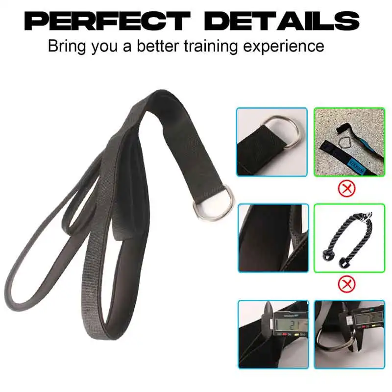 Wholesale Ergonomic Triceps Rope Single Press Push Fitness Bodybuilding Cable Attachment For Strength Training