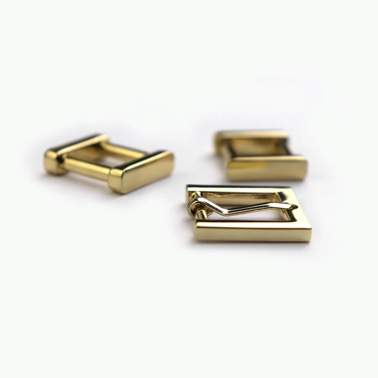 New designed fashion gold plated metal belt buckle for garment accessories