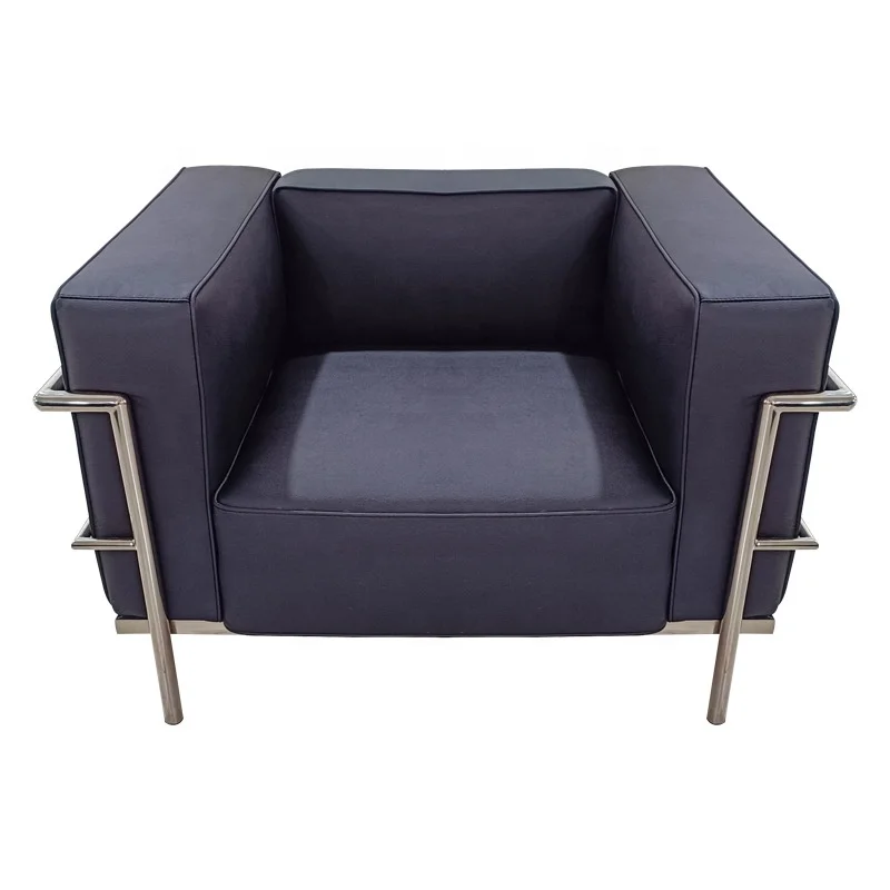 Factory High Density Sponge Stainless Steel Frame Reception Sofa Set furniture sofa set leather