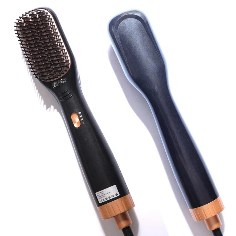 Hot selling 3 in 1000W three gears straightening negative ion hot air electric comb Hand held blow dryer brush comb