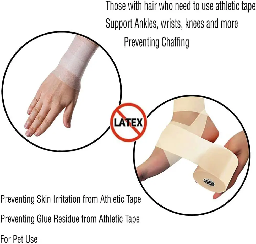 Aertuer elastic light free sample pre wrap pu foam bandage