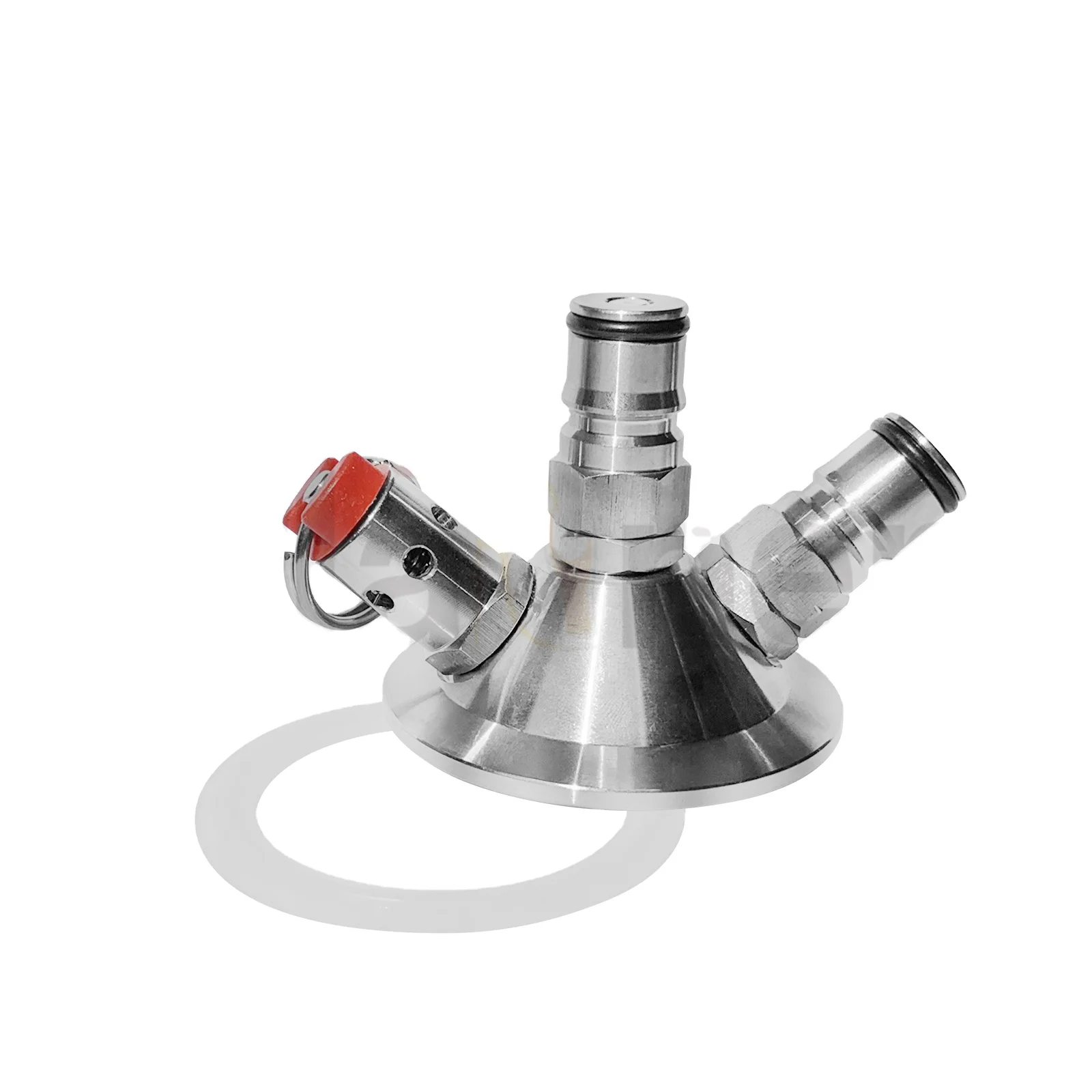 
Designed for brewing tri-clover ball lock tapping head stainless steel tri-clover ball lock tapping head 
