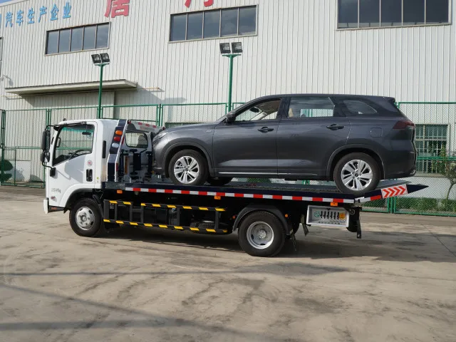 China ISUZU  flatbed wrecker tow truck/2-in-1 car carrier wrecker tow body pickup 8-18 Tons
