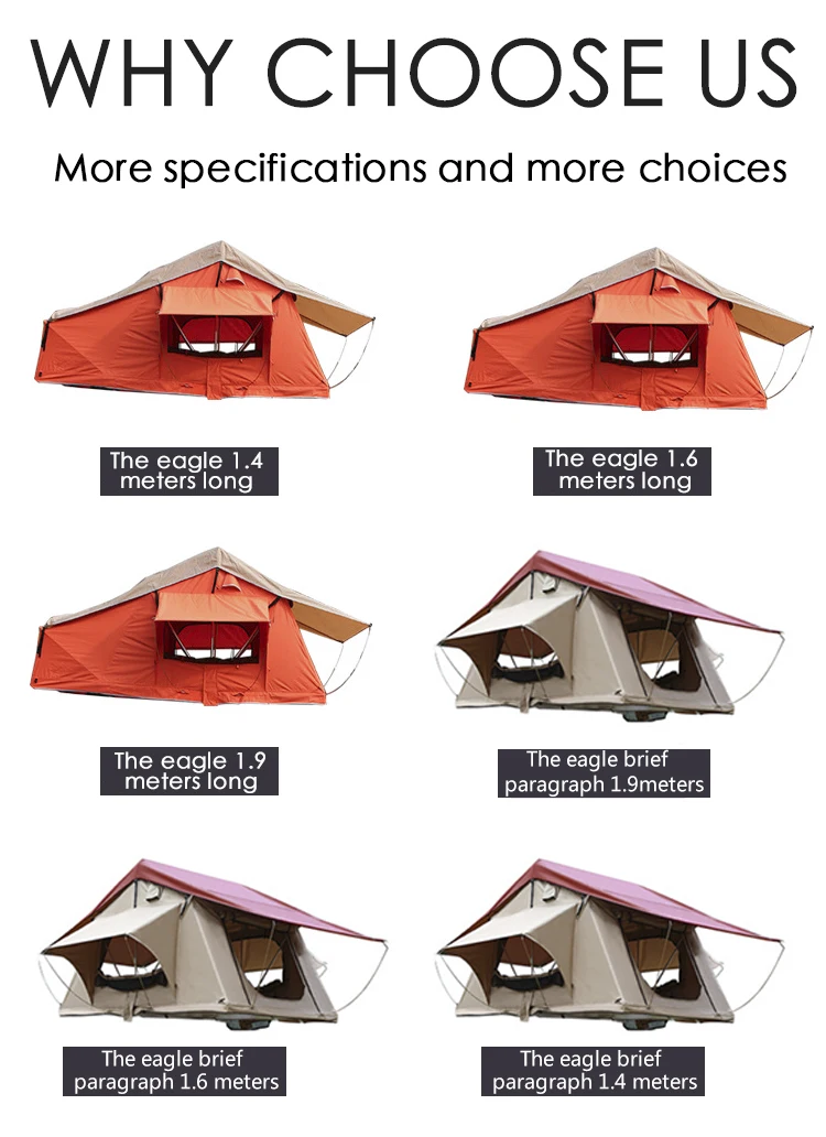 Camping Outdoor Waterproof Large Space Tent Roof For Car Awning Tent