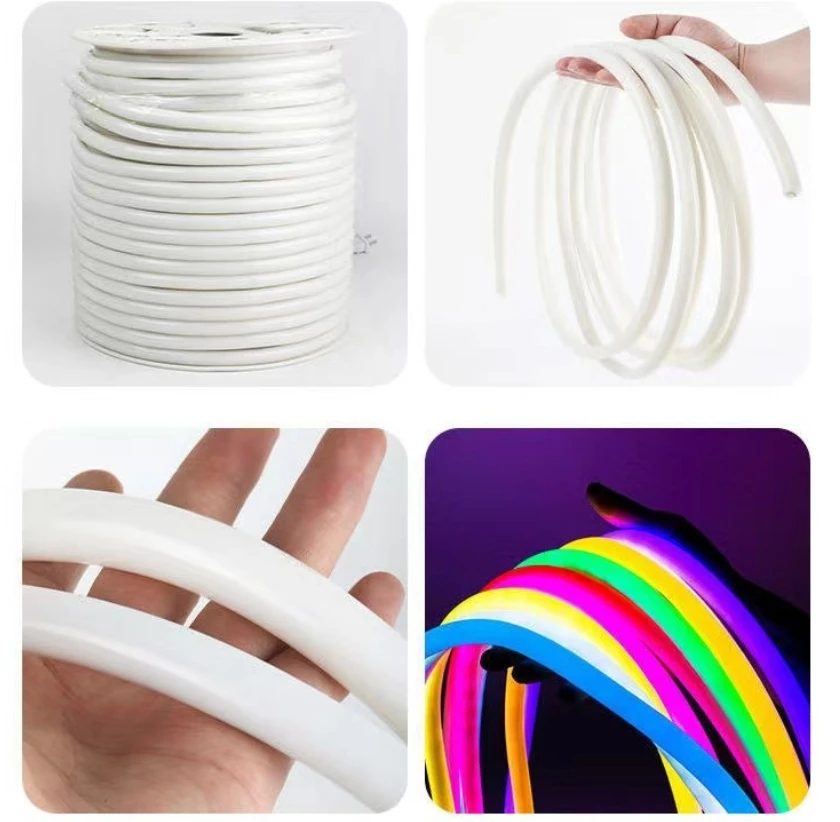 Led Neon 360 round neon led light strip 220v 120led 2835 tube led flex strip