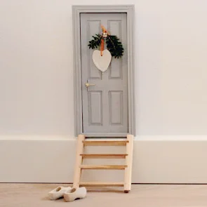 Wooden Tooth Fairy Sign Door Unfinished Mini Elf Door Model Garden Kit Home Decoration Customized Logo Love Europe HY Polished