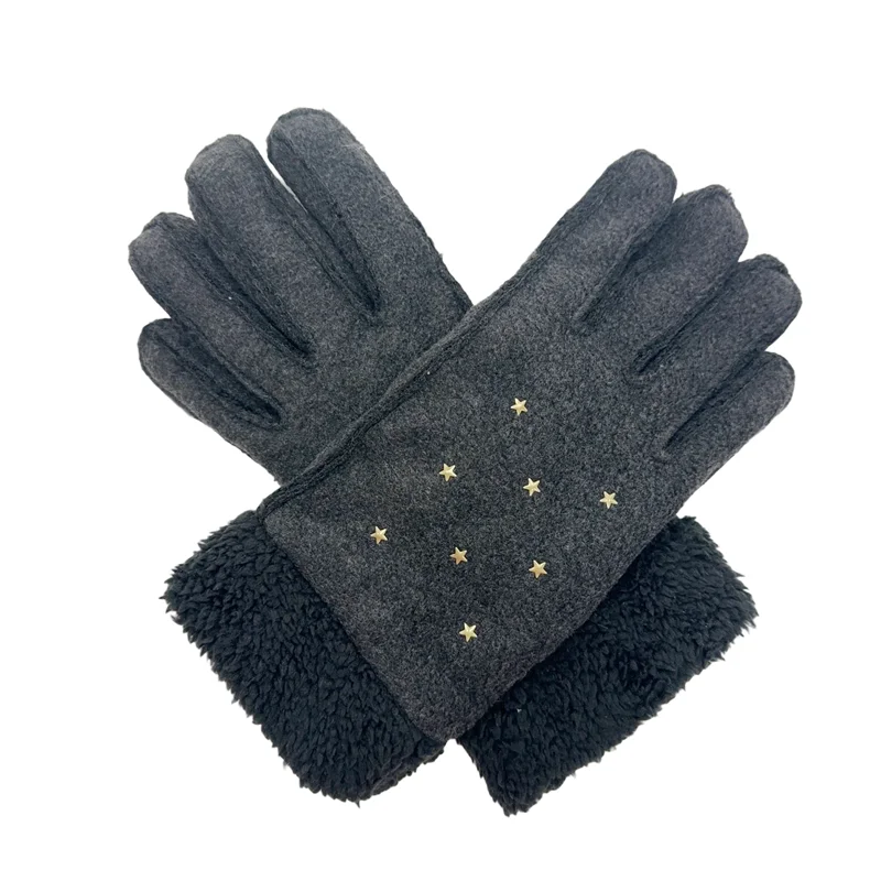 Top Quality Women sew gloves with ironed sheets Thickened warm gloves Soft gloves