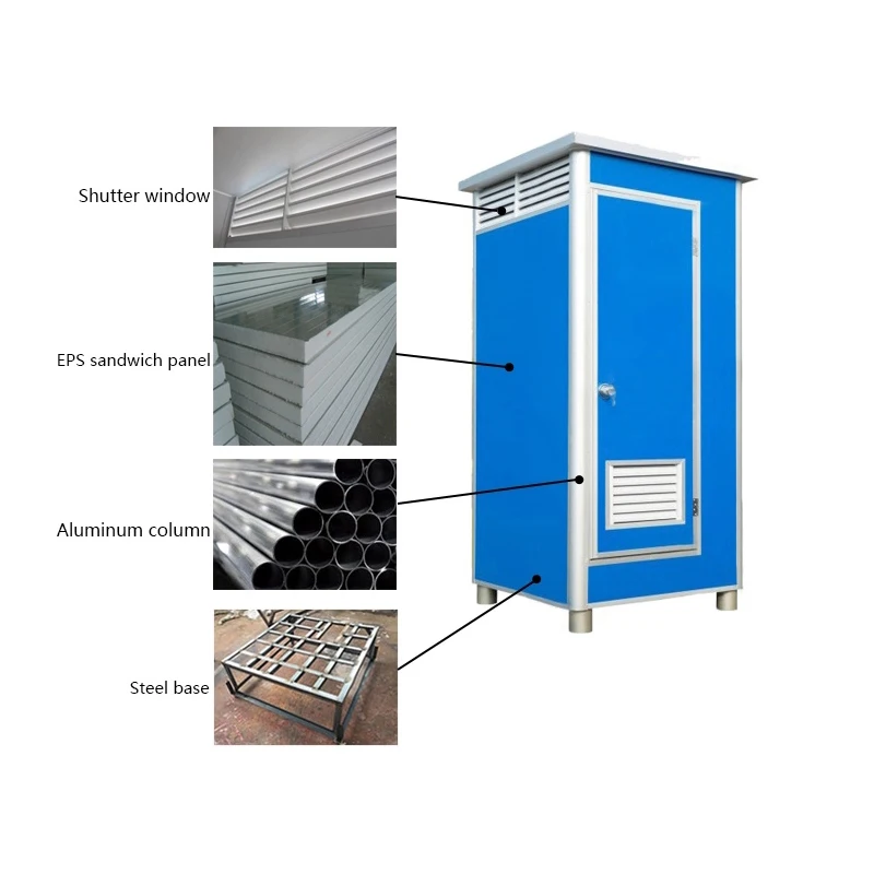 CGCH Modern Portable Chemical Toilet with Bidet Seat EPS Design for Outdoor Use Offering Graphic Design Solutions