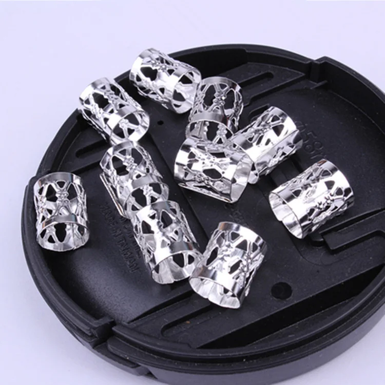 AIFANLIDE High Quality Metal Cuff Hair Beads For Synthetic Crochet Braids Extension Accessories 100pieces/pack