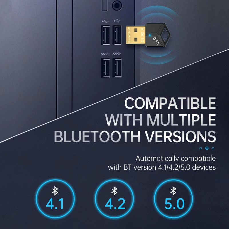 USB Blueteeth 5 0 адаптер аудио передатчик приемник ключ музыка беспроводной для ПК компьютера