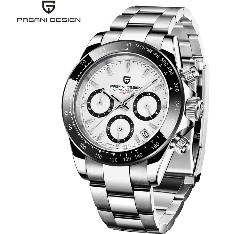Luxury Brand PAGANI DESIGN 1644  high quality Men Quartz Watch chronograph Waterproof Wristwatch montre homme