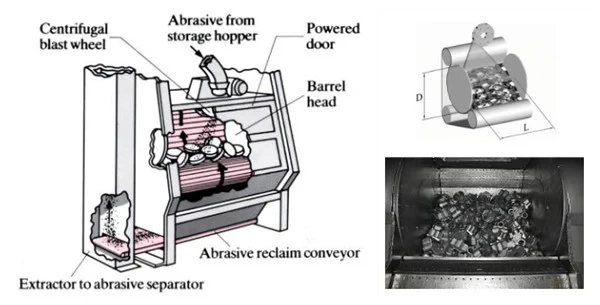 Q32 серии все-в-одном Дробеструйная Очистительная Машина гусеничного типа